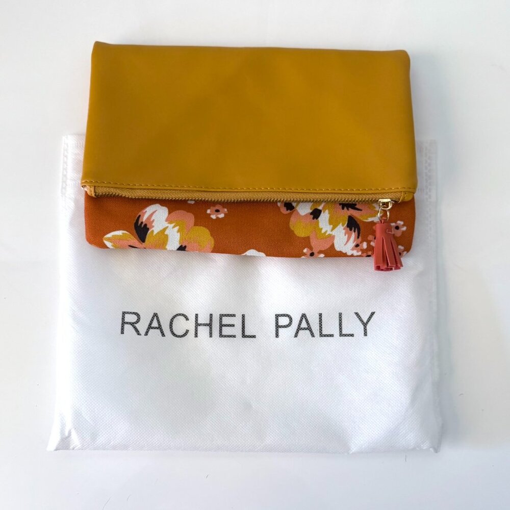 Rachel Pally Foldable Clutch- Orange & Yellow - NWOT